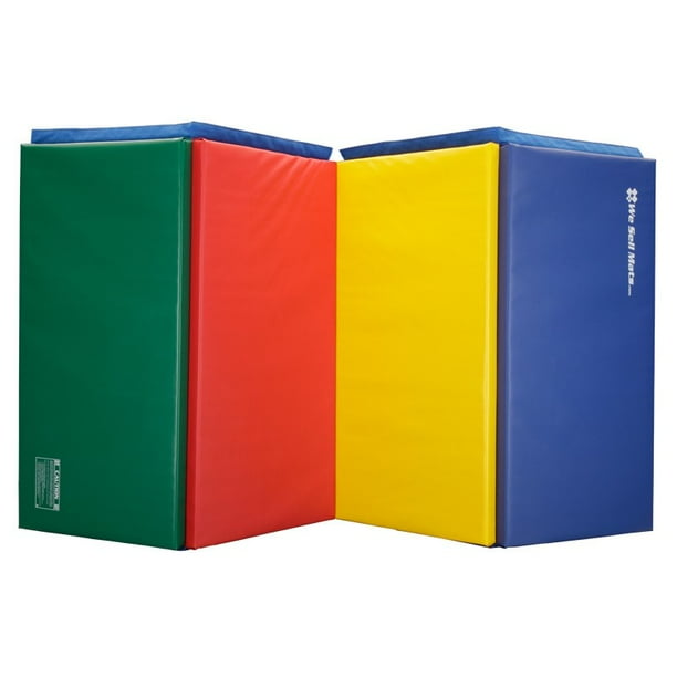 We Sell Mats 4 ft x 8 ft Gymnastics Mat, Folding Tumbling Mat, Portable