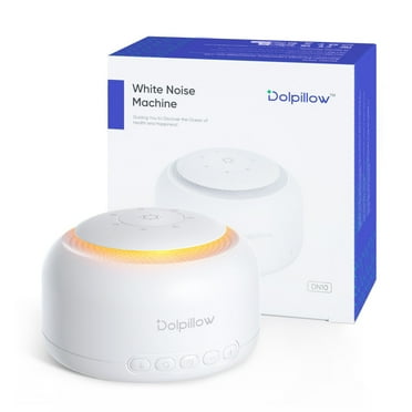 Dolpillow White Noise Machine, 30 Soothing Sounds, Warm Night Lights, Portable Sound Machine for Baby Adult Travel Office, 30 Level Volume