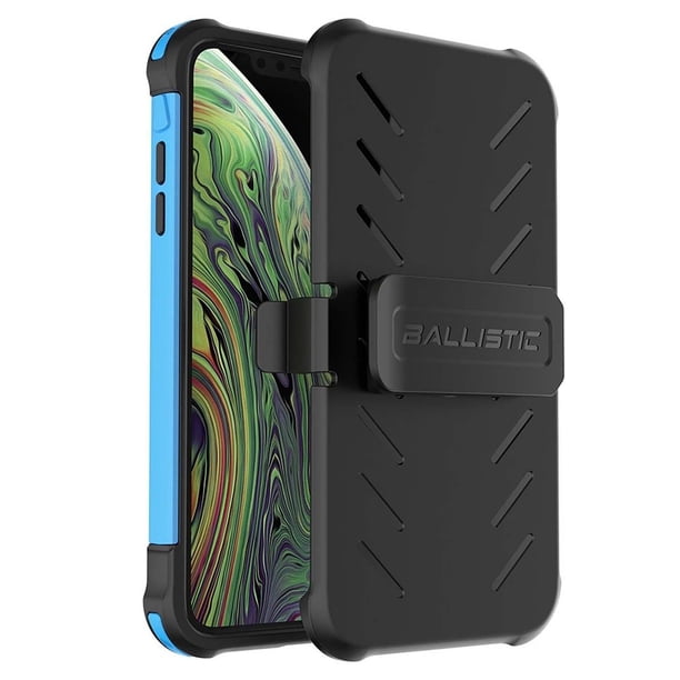 Funda BALLISTIC TJ Maxx para iPhone Xs MAX Azul protector uso rudo
