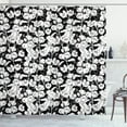 thumbnail image 1 of Ambesonne Jasmine Shower Curtain, Blossoming Jasmine Pattern, 69"Wx75"L, Charcoal Grey and White, 1 of 3