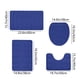 thumbnail image 2 of Juego de 4 alfombrillas de baño de espuma, suaves, absorbentes y antideslizantes, lavables a máquina y de secado rápido, para hogares y baños de invitados. Aestivo | Azul | AESTIVO, 2 of 7