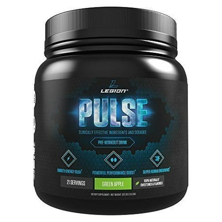 Legion Pulse Pre Workout Supplement - All Natural Nitric Oxide Preworkout (Best All Natural Pre Workout Supplement)