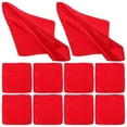 thumbnail image 3 of 50 Pcs Serviette Finition Satin Rouge pour Banquet de Mariage Fête Décorative, 3 of 8