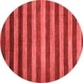 thumbnail image 1 of Ahgly Company Machine Washable Indoor Round Abstract Red Modern Area Rugs, 6' Round, 1 of 4