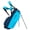 Cyan/Navy, variant on TaylorMade Golf Flextech Crossover Stand Bag Gray/Neon Green