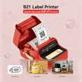 thumbnail image 4 of NIIMBOT B21 Label Maker Machine,Barcode Label Printer Retro Wireless Thermal Sticker Printer (Red), 4 of 11
