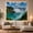 Horseshoe Falls, variant on Waterfall Over Cliffs Into Turquoise River, Serene Digital Art for Nature Lovers, Scenic Home Decor, Housewarming Gift, Tapestry Wall Hanging for Bedroom and Living Room