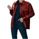 thumbnail image 1 of Mujeres Casual Sólido Turn-Down Collar Sólido Manga Larga Bolsillos Chaqueta de Cuero Abrigo Top Odeerbi ODB-6, 1 of 6