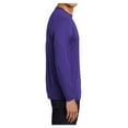 thumbnail image 3 of Mens Long Sleeve PosiCharge Competitor Polyester Tee Shirt Purple XL, 3 of 8