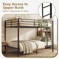 thumbnail image 7 of ELLEGNT Full Size Metal Bunk Bed – Heavy-Duty Full Over Full with Safety Guardrails, 7 of 7