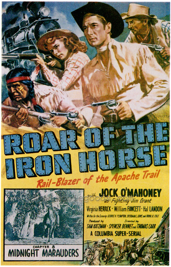 Roar of the Iron Horse movie POSTER (Style B) (11" x 17") (1951