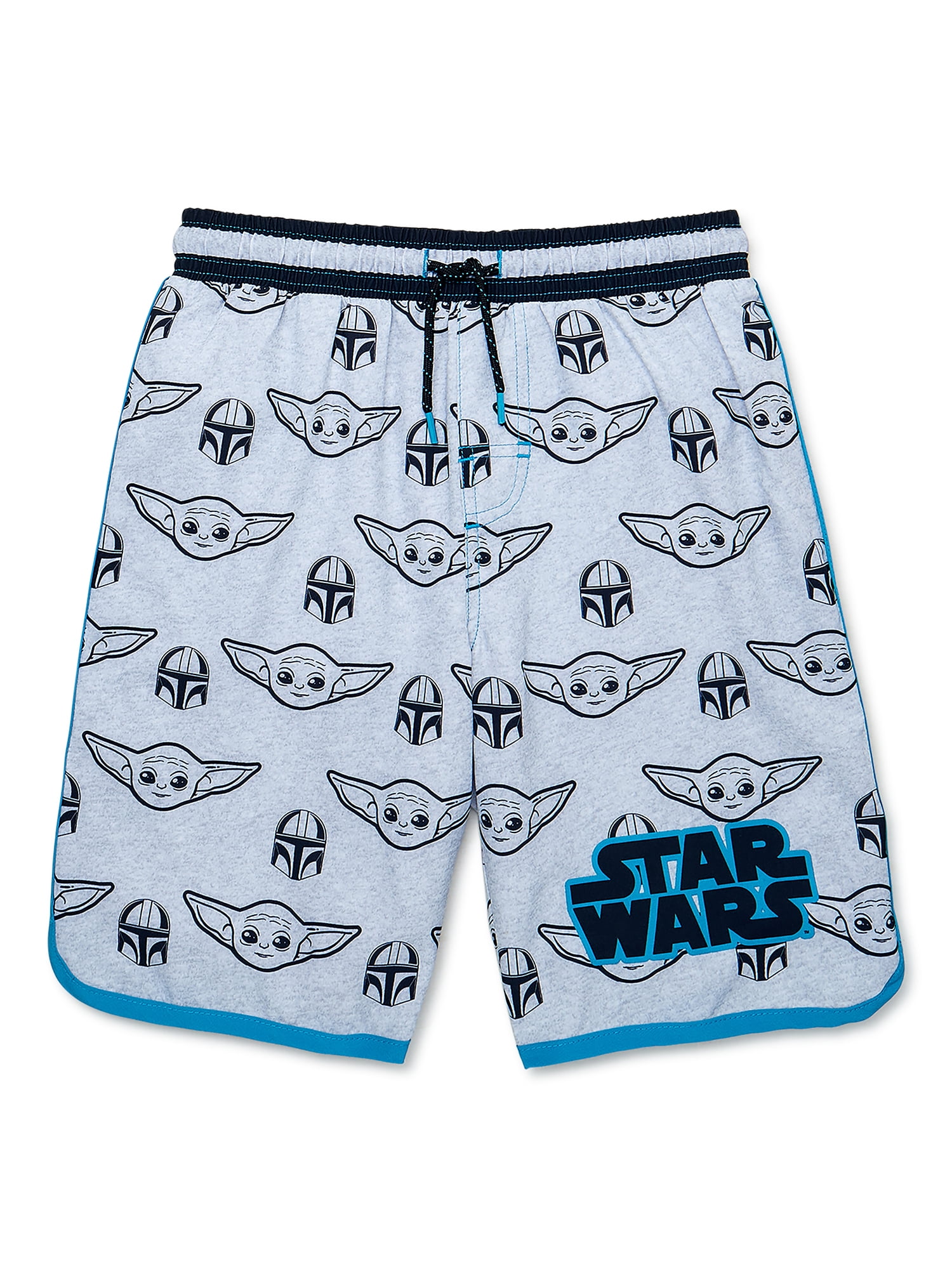 Baby Yoda Boys Swimwear Shorts, Sizes 412