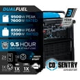 Pulsar 9,500W Quiet Dual Fuel Inverter Generator, CO Alert, Remote