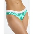 thumbnail image 4 of No Boundaries Sporty Striped Low-Rise Bikini Bottoms, Women’s XXS-XXL, 4 of 6
