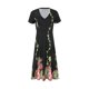 thumbnail image 3 of WILLBEST Vestidos de Algodon Vestido Informal de Manga Corta con Cuello En V y Estampado Floral para Mujer Grande​​, 3 of 3