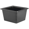 thumbnail image 5 of HUBERT SmartFit? 1/6 Size Black Melamine Cold Food Pan - 6 1/5"L x 6 7/10"W x 4"D, 5 of 5