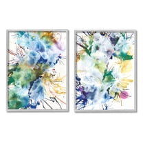 Stupell Industries Modern Urban Rainbow Splatter Graphic Art Gray Framed Art Print Wall Art, Set of 2, Design by Jodi Fuchs
