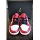 thumbnail image 4 of Ni - ke Ni - ke Air Jordan 1 Low Mens 10.5 Bulls White Gym Red Reverse Black Toe 553558-163, 4 of 5