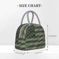 thumbnail image 2 of Disketp Jungle Green Camo USA Flag Bolsa Térmica para Almuerzo, Lonchera con Abertura Amplia y Gran Capacidad, Organizador Reutilizable para Mujeres, Hombres y Adultos, 2 of 6