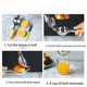 thumbnail image 4 of Exprimidor de cítricos Exprimidor manual de naranjas Exprimidor manual de cítricos Herramientas de cocina Exprimidor de cítricos Exprimidor de cítricos Exprimidor de frutas Prensa manual, 4 of 5