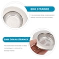 thumbnail image 6 of NUOLUX Sink Strainer Drain Basket Kitchen Stopper Colander Catcherfor Drainer Mesh Bathtub Plug Bathroom Dish The Over, 6 of 6