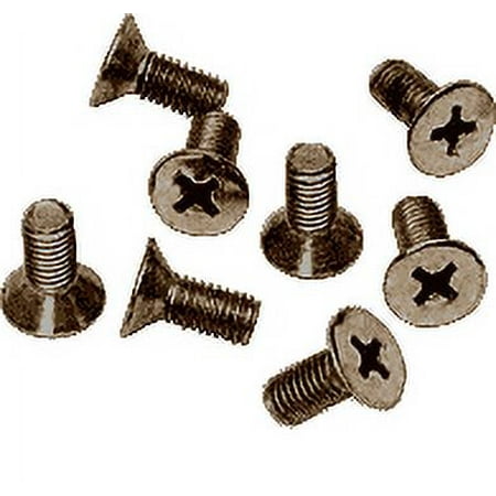 

CRL P615BBRZ Brushed Bronze 6 x 15 mm Cover Plate Flat Head Phillips Screws - pack of 8