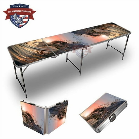 Wave Curl 8ft Tailgate Table