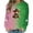 Green-1, variant on Srogem St Patricks Day Shirt Women Trendy 2025 Fashion Sweater Long Sleeve Crew Neck Clover Fashion Pullover Clothes