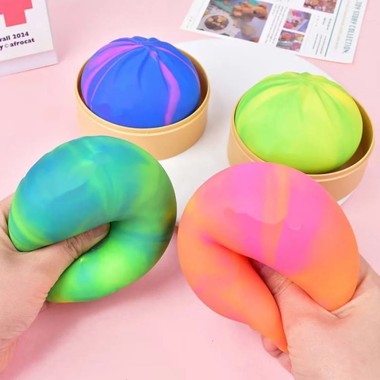 3 Packs De Dumplings Squishy Géants Avec Cuiseur Vapeur – Jouets Anti-Stress Kawaii, Retour Lent, Sensoriel, Pour Enfants Et Adultes (Dès 14 Ans)