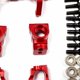 thumbnail image 3 of Protector de Servo Bewildely 6 uds Aleación de Aluminio 1/16 Rojo para LOSI Mini-B Mini-T, 3 of 6