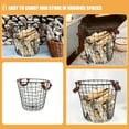 thumbnail image 3 of TAILTOSS Mesh Storage Basket Iron Firewood Storage Basket 1Pcs For Barbecues, 3 of 8