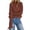Wine, variant on Sheghy Workout Tops for Women Cool Season Simple Crewneck Relaxed Fit Solid Color Long Sleeve Knitted Pullover Black S