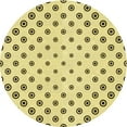 thumbnail image 1 of Ahgly Company Indoor Round Patterned Sun Yellow Area Rugs, 8' Round, 1 of 6