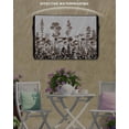 thumbnail image 6 of Outdoor TV Cover 60 to 65 Inch Weatherproof, Rustic Field Waterproof TV Screen Protector for Outside Decor with Zipper and Pocket 58"L x 37"H , Silhouette Flower Herb Brown, 6 of 7