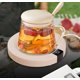 thumbnail image 2 of ZHAOCHENG Rosa - Posavasos de temperatura constante 75 grados, posavasos aislantes para calentar café con leche táctil de tres velocidades, 2 of 4