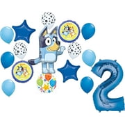 Bluey 2nd Birthday Party Supplies Balloon Bouquet Decorations