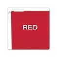 thumbnail image 3 of Colored Hanging Folders Letter Size, 1/5-Cut Tab, Red, 25/Box, 3 of 7
