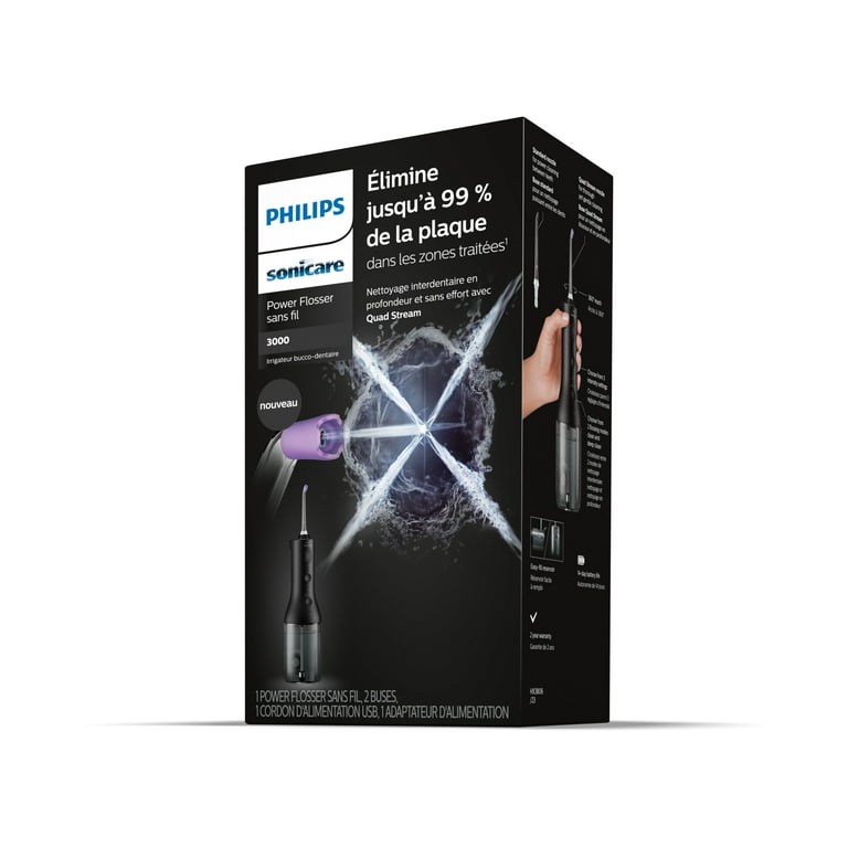 ボディ・フェイスケア Sonicare HX3806/23 Philips Sonicare Electric Cordless Power Flosser 3000, Black