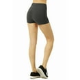 thumbnail image 3 of TheLovely Women High Waist Soft Cotton Stretch 12" Workout Running Yoga Tights Shorts, 3 of 6