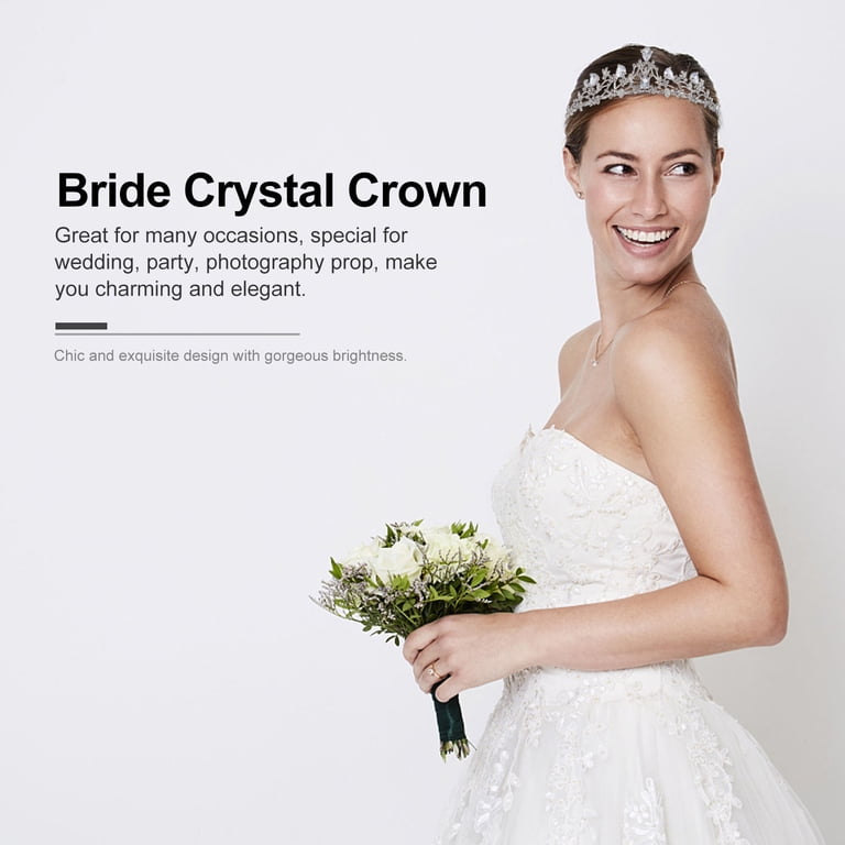PENIKOKO Elegant Silver Tiara Crown Durable Lightweight for  display picture 1