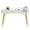Gold & White, variant on Ivinta 47" Home Office Computer Desk with Storage, 2 Drawers for Small Spaces