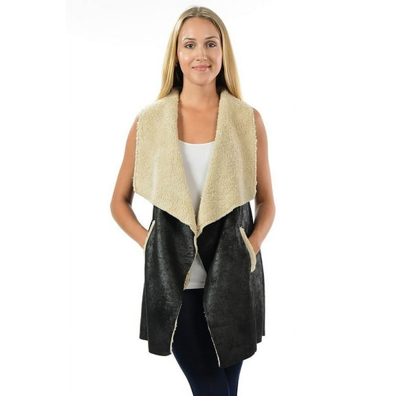 EINII Mustang Vest with Faux Fur Lining