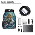 thumbnail image 6 of Fotbe Colorful Plant Turtle Travel Laptop Backpack, Business Slim Sturdy Laptops Backpack, Water Resistant College School Computer Bag Gift for Men & Women Fits 15.6 Inch Notebook, 6 of 8