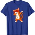 thumbnail image 1 of Funny Dancing Dabbing Cat Kitten with Sunglasses Necklace T-Shirt, 1 of 1