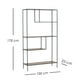 thumbnail image 2 of Ilios Innova | Librero Decorativo Moderno Industrial con 4 Niveles - Estantería Minimalista para Libros y Adornos, Estructura Metálica y Repisas de MDF., 2 of 9
