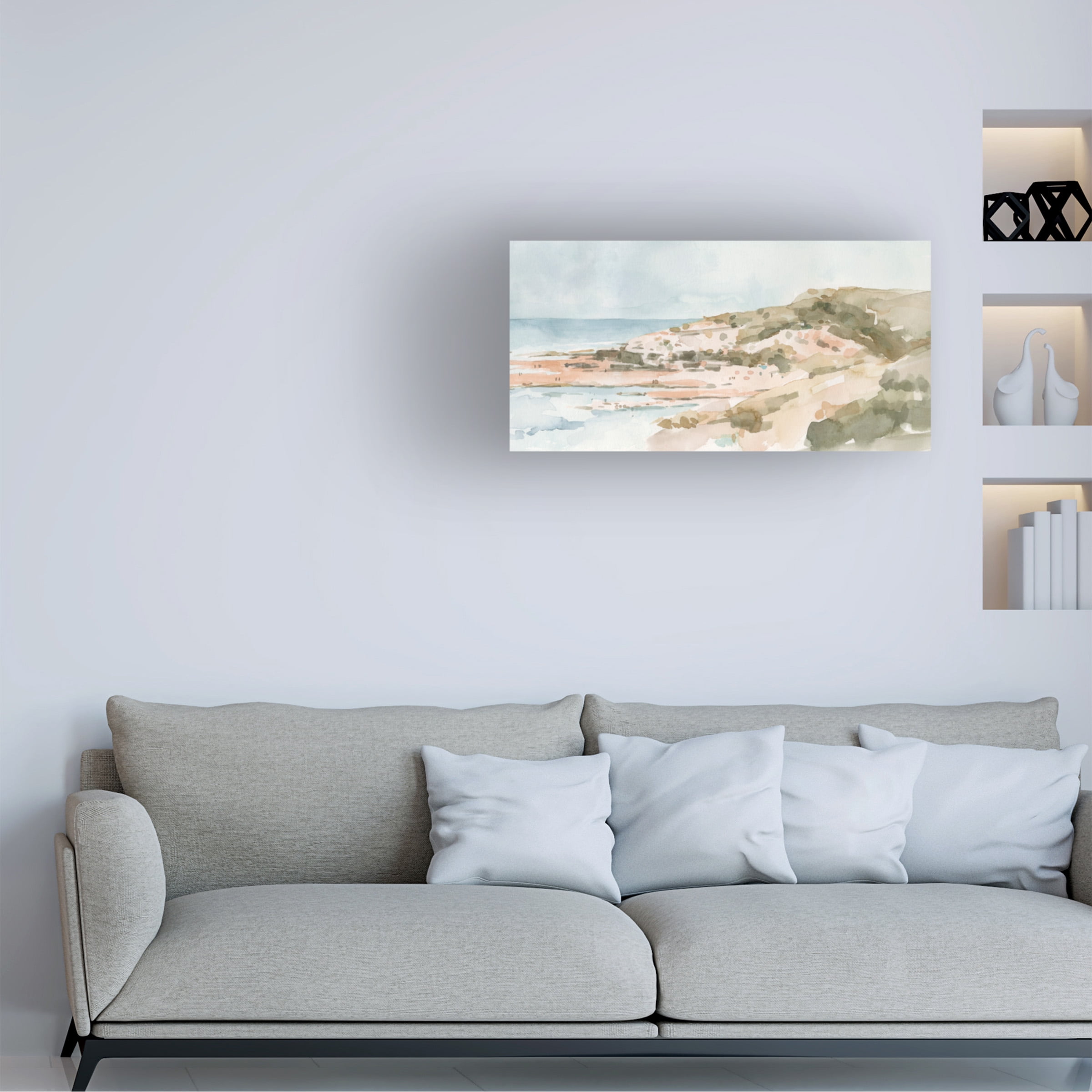 Emma Caroline 'Neutral Seaside II' Canvas Art