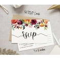 thumbnail image 4 of Inkdotpot RSVP Postcards (Set Of 50) 4"X6" Blank With Mailing Side,RSVP Reply Response Cards For Wedding Floral Script Style Print Return Cards, 4 of 5