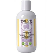 TotLogic Kids Natural 2 in 1 Body Wash and Shampoo, 8 oz | Plant Based Formula Gentle and Hypoallergenic for Sensitive Skin | Infused with Lavender Essential Oils