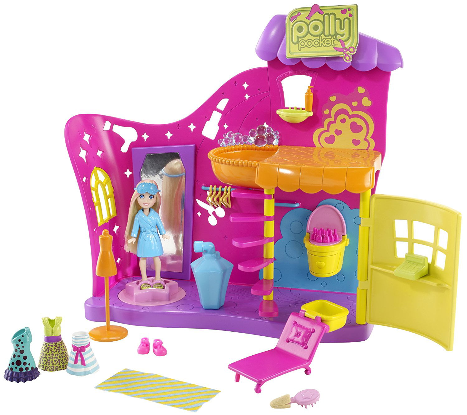 polly pocket change clothes