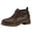 Brown, variant on Aayomet Boots for Women Ankle Booties Boots Thick Heel Low Heel Thick Sole Non Slip Solid Side Zipper Buckle Casual (Brown, 7)